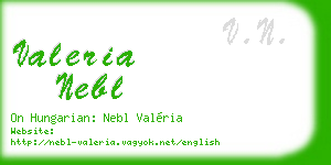 valeria nebl business card